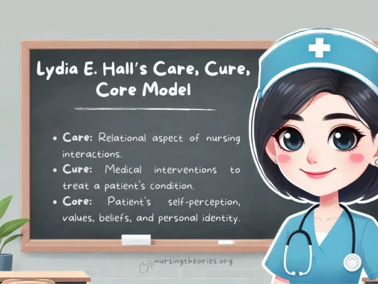 lydia e halls care cure core model nursing theory